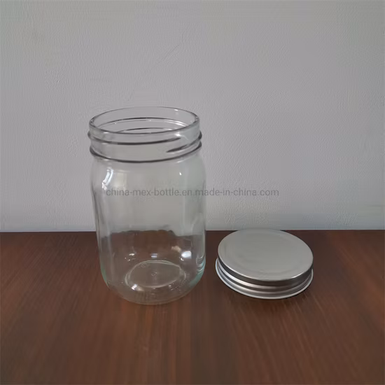 식품 저장 빈 유리 메이슨병 꿀 유리병